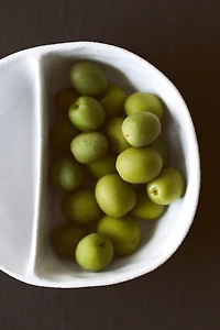 Irregular-Shaped Stoneware Serving Bowl