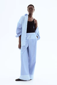 Loose-Fit Cotton Pants