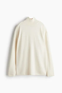 Wool Mock Turtleneck Sweater
