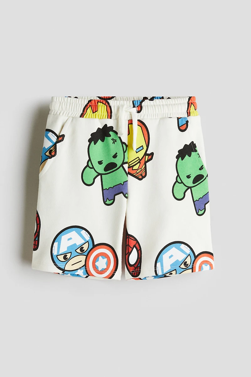Short en molleton imprimé