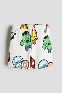 Short en molleton imprimé