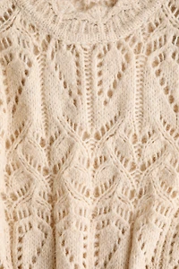 Chandail en tricot pointelle