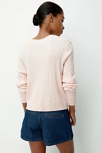 Cable-Knit Sweater