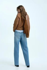 Denim Drawstring Pants