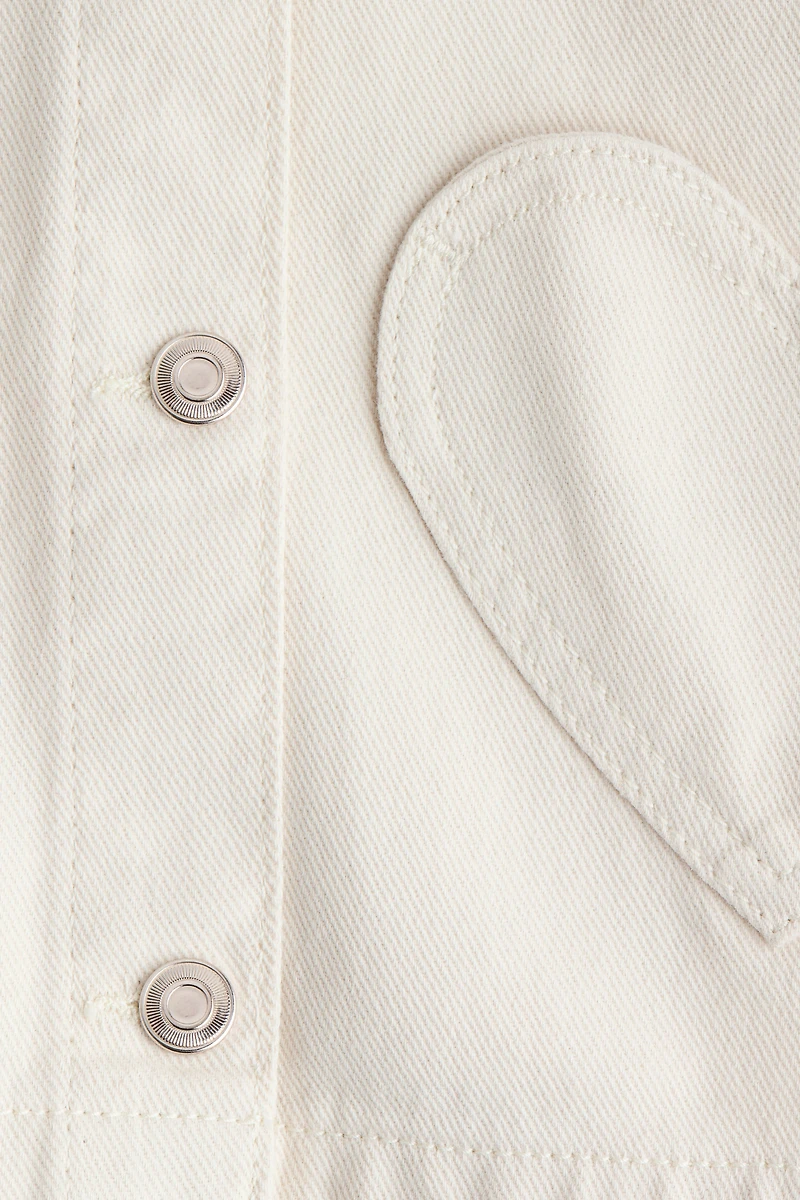 Veste en sergé avec poches cœur