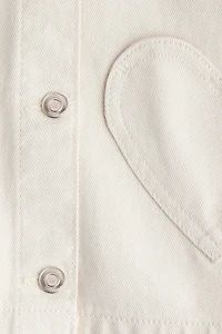 Veste en sergé avec poches cœur