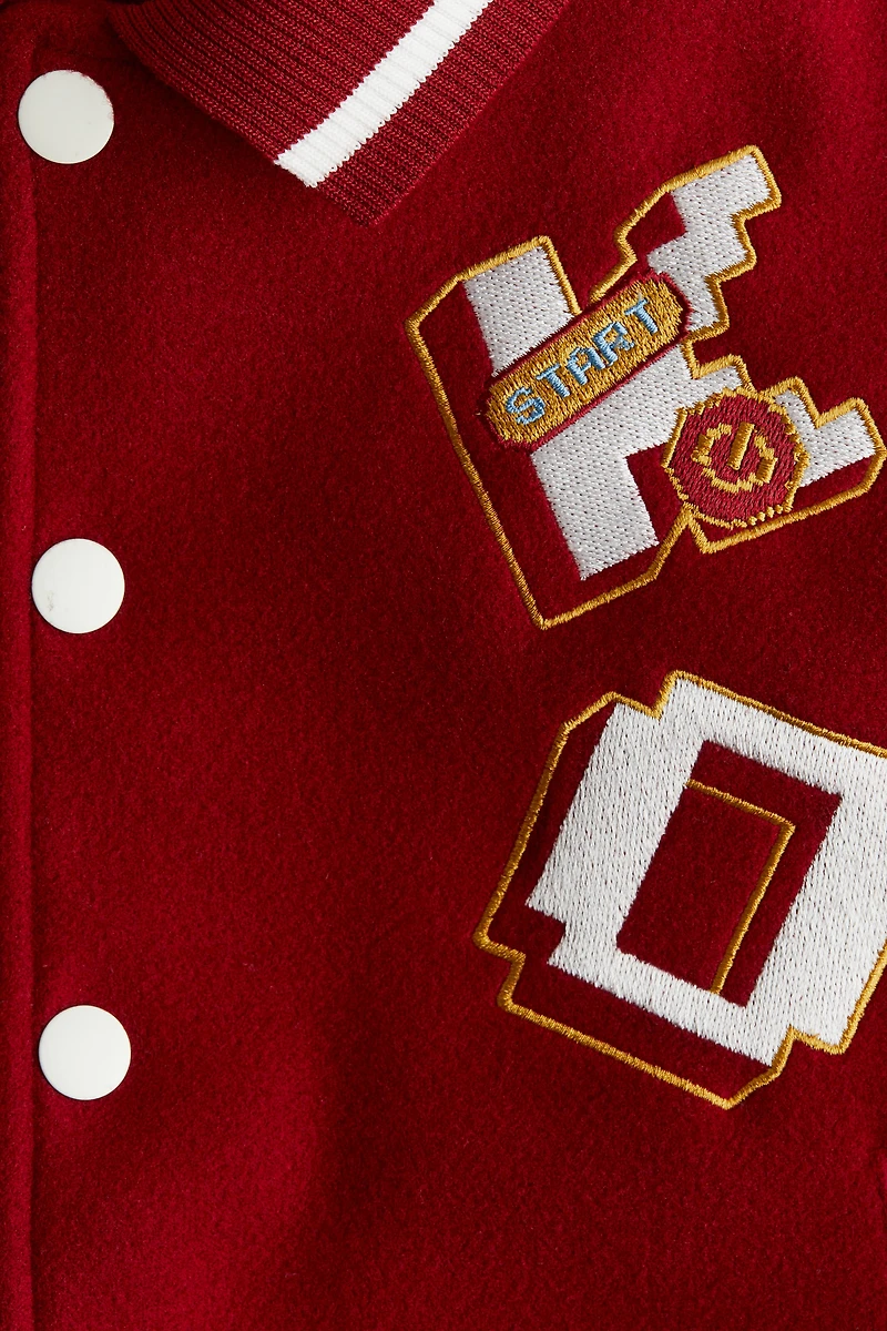 Baseball Jacket with Collar