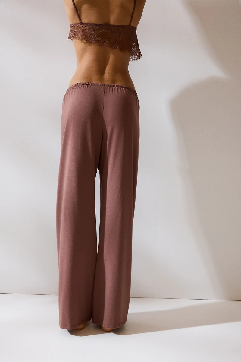 Viscose-Blend Pajama Pants