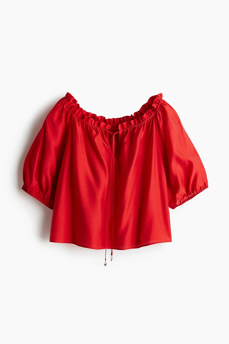 Ruffle-Trimmed Blouse