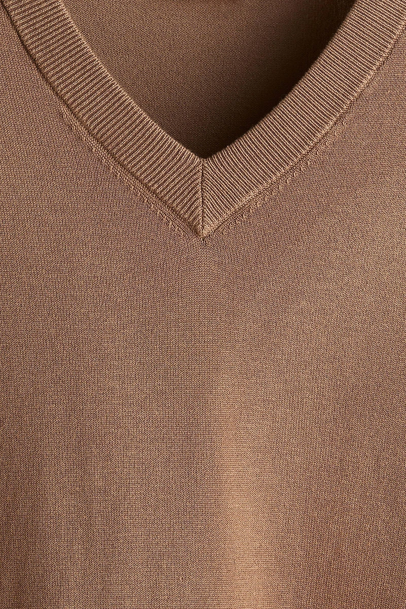 Chandail coupe classique en fin tricot