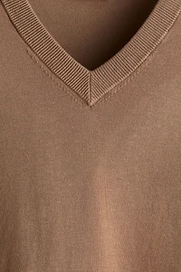 Chandail coupe classique en fin tricot