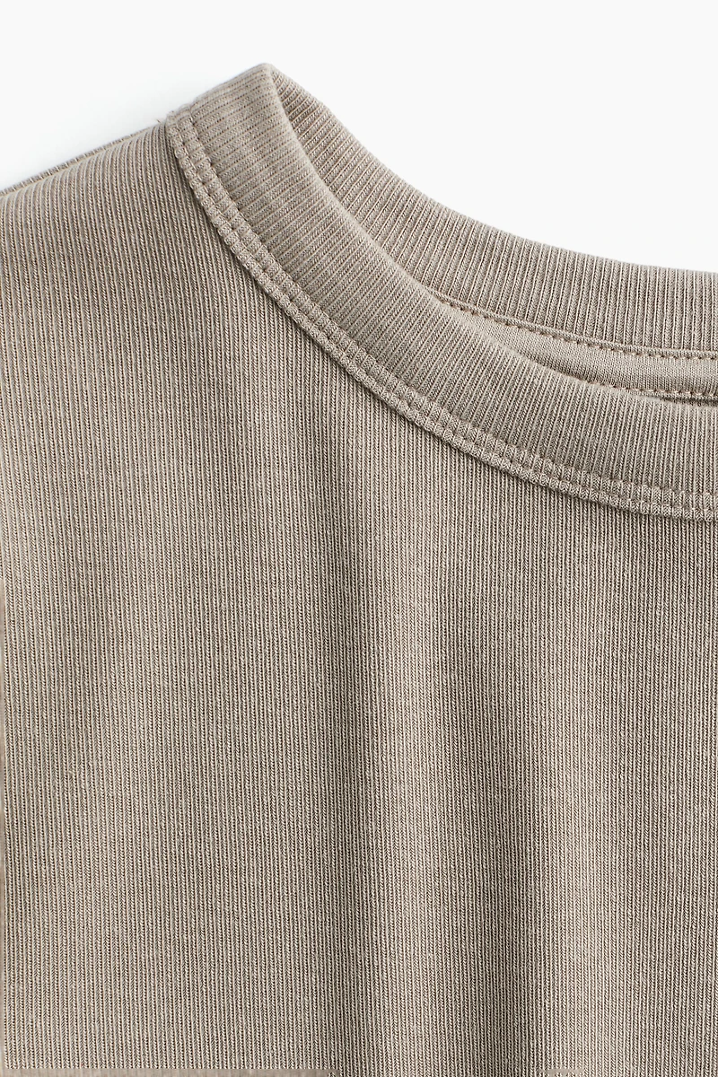 T-shirt côtelé