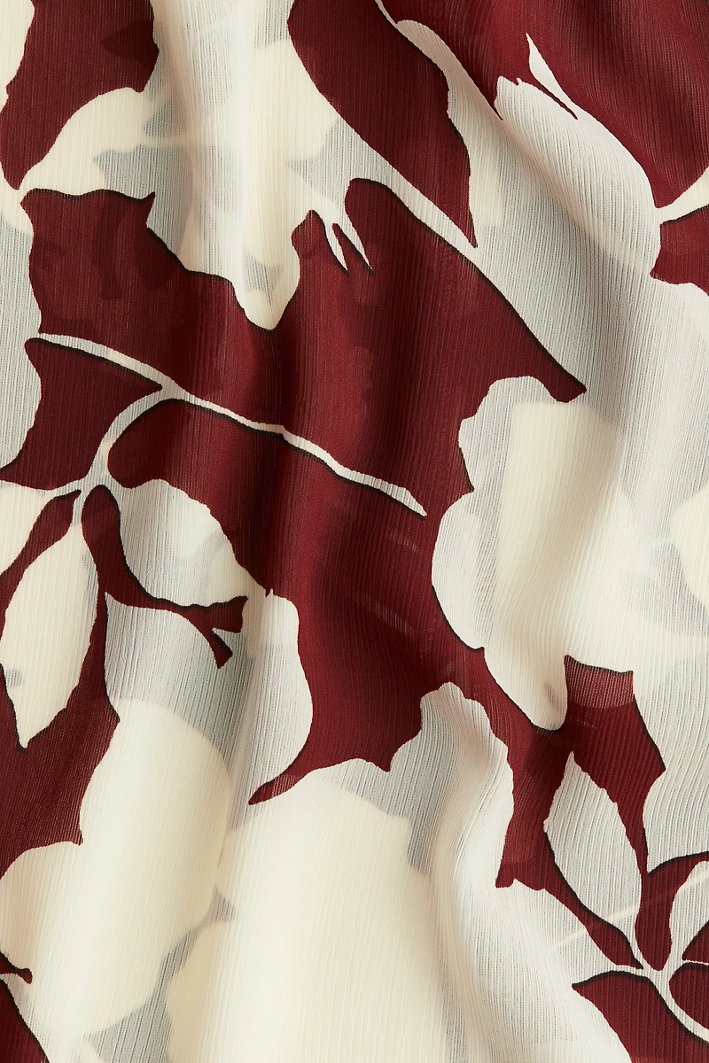 Crinkled Chiffon Blouse