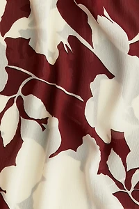 Crinkled Chiffon Blouse