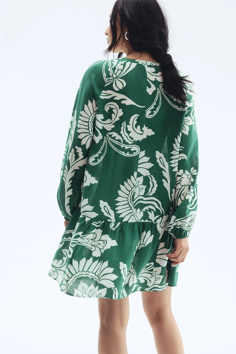 Button-Front Tunic Dress