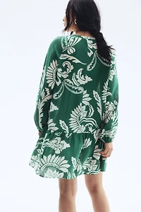 Button-Front Tunic Dress