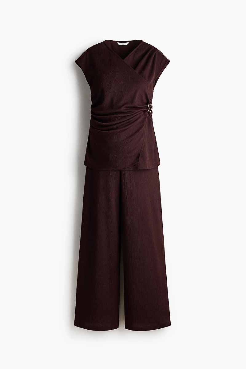 MAMA 2-Piece Crinkled Jersey Set