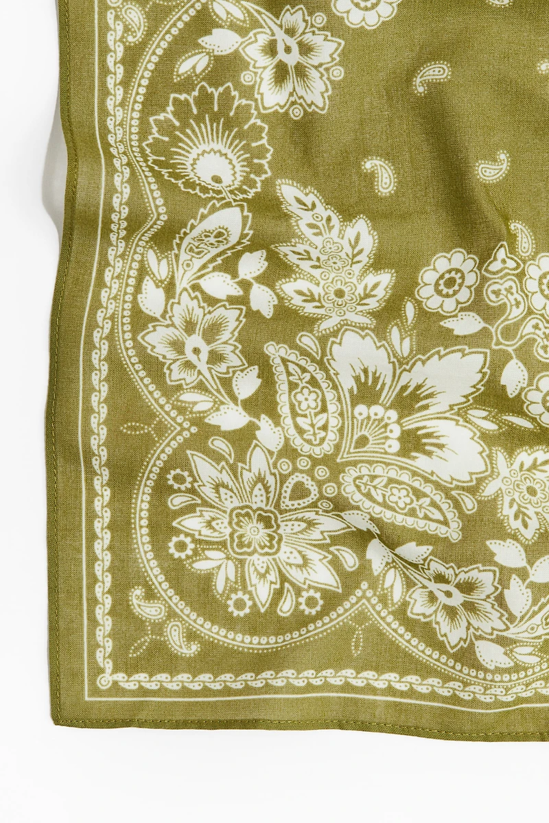 Patterned Cotton Scarf