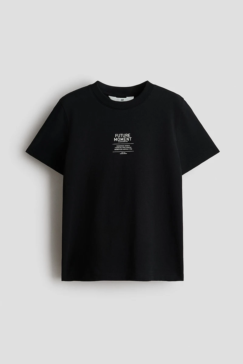 Printed cotton T-shirt