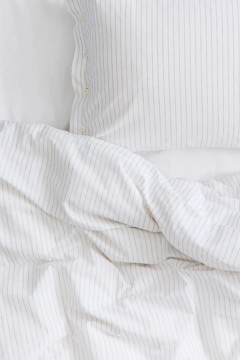 Parure de couette lit simple à rayures tennis