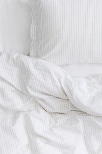 Parure de couette lit simple à rayures tennis