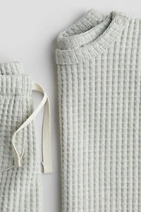 2-Piece Waffled Cotton Set