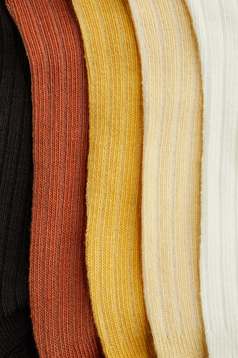Lot de 5 paires chaussettes invisibles