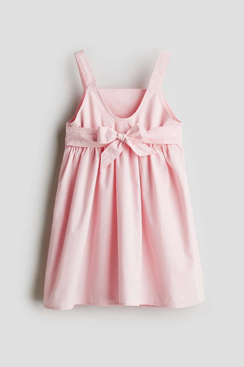 Tie-Detail Cotton Dress