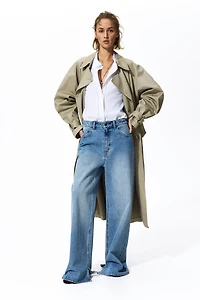 Chemise en coton avec dentelle