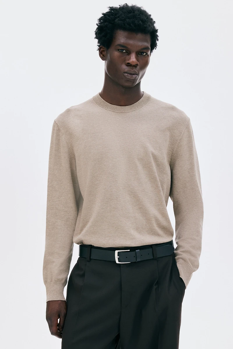 Regular-Fit Fine-Knit Sweater