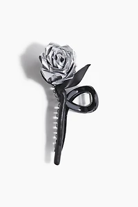 Flower-Detail Hair Claw