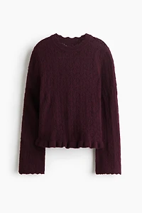 Pointelle-Knit Sweater