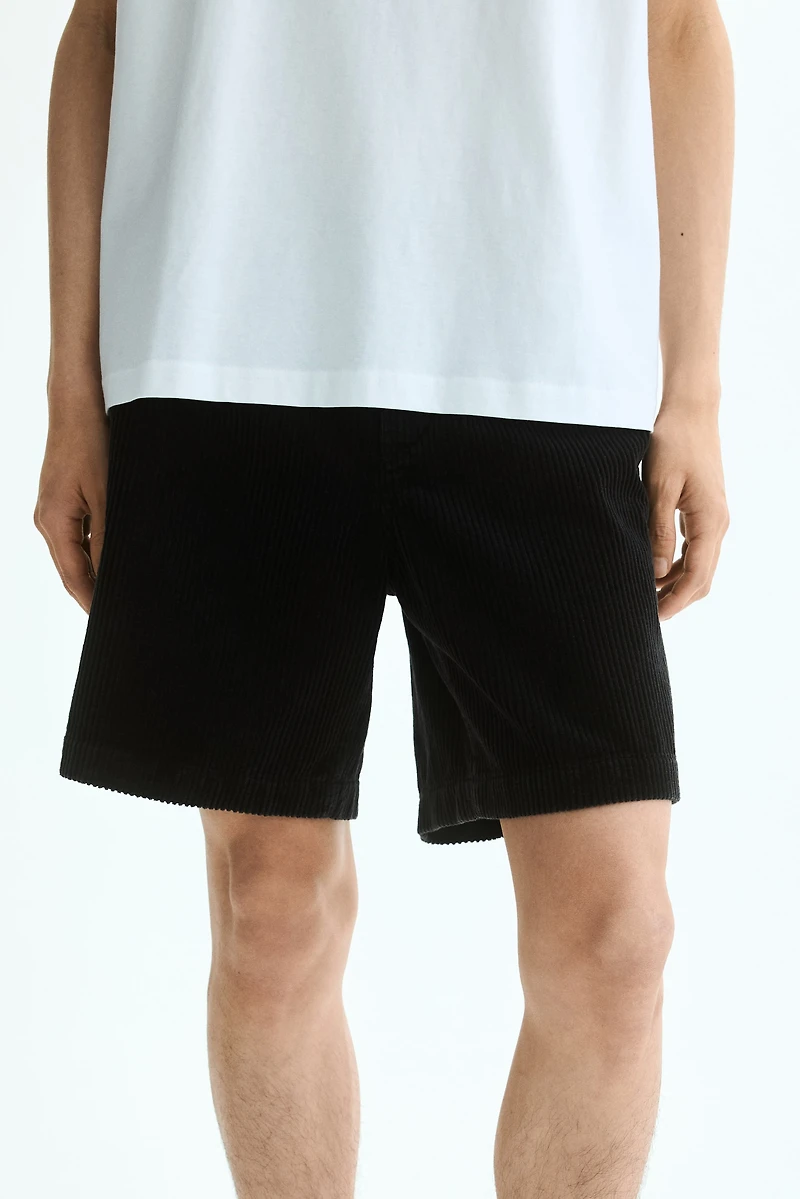 Loose-Fit Corduroy Shorts