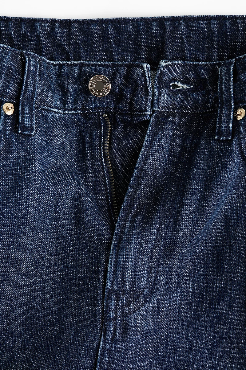 Jean droit taille haute