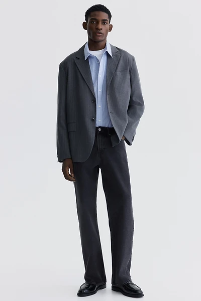 Oversized Single-Breasted Jacket