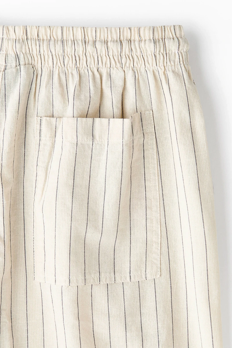Linen-Blend Resort Shirt and Shorts Set