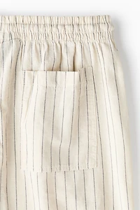 Linen-Blend Resort Shirt and Shorts Set