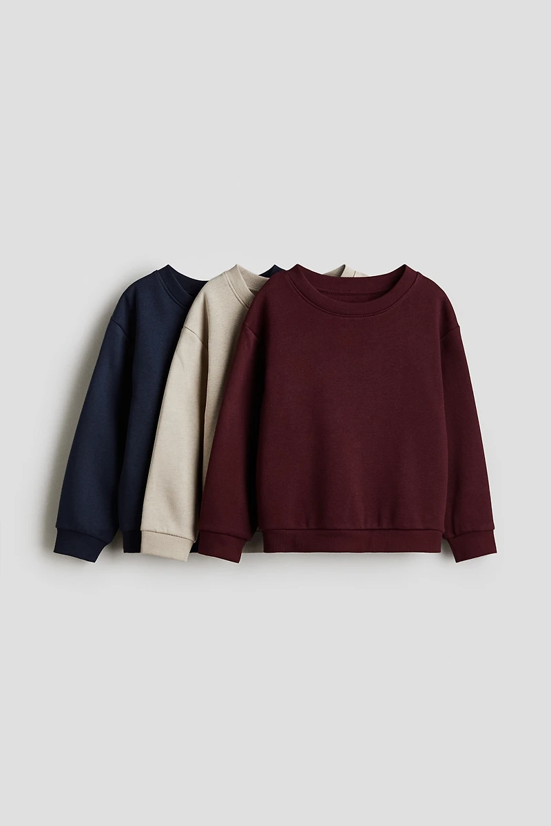 3-Pack Brushed-Inside Sweatshirts