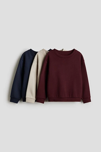 3-Pack Brushed-Inside Sweatshirts