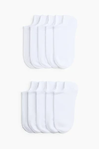 Lot de 10 paires chaussettes invisibles