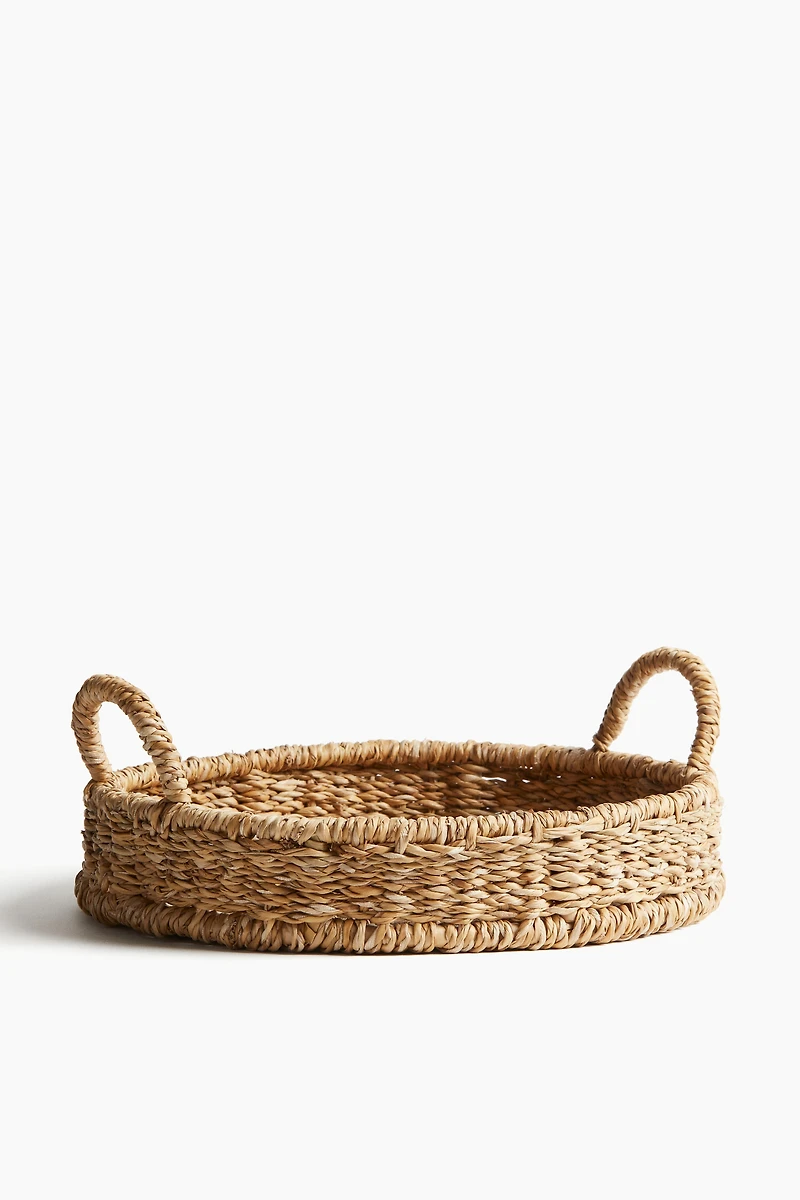 Round Straw Tray