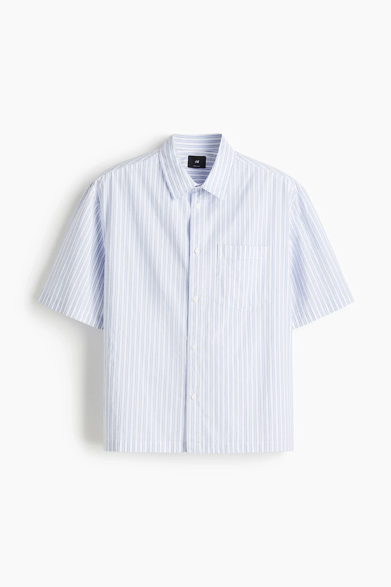 Regular-Fit Boxy Poplin Shirt
