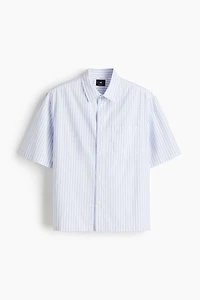 Regular-Fit Boxy Poplin Shirt