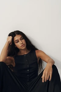 Textured Jersey Vest