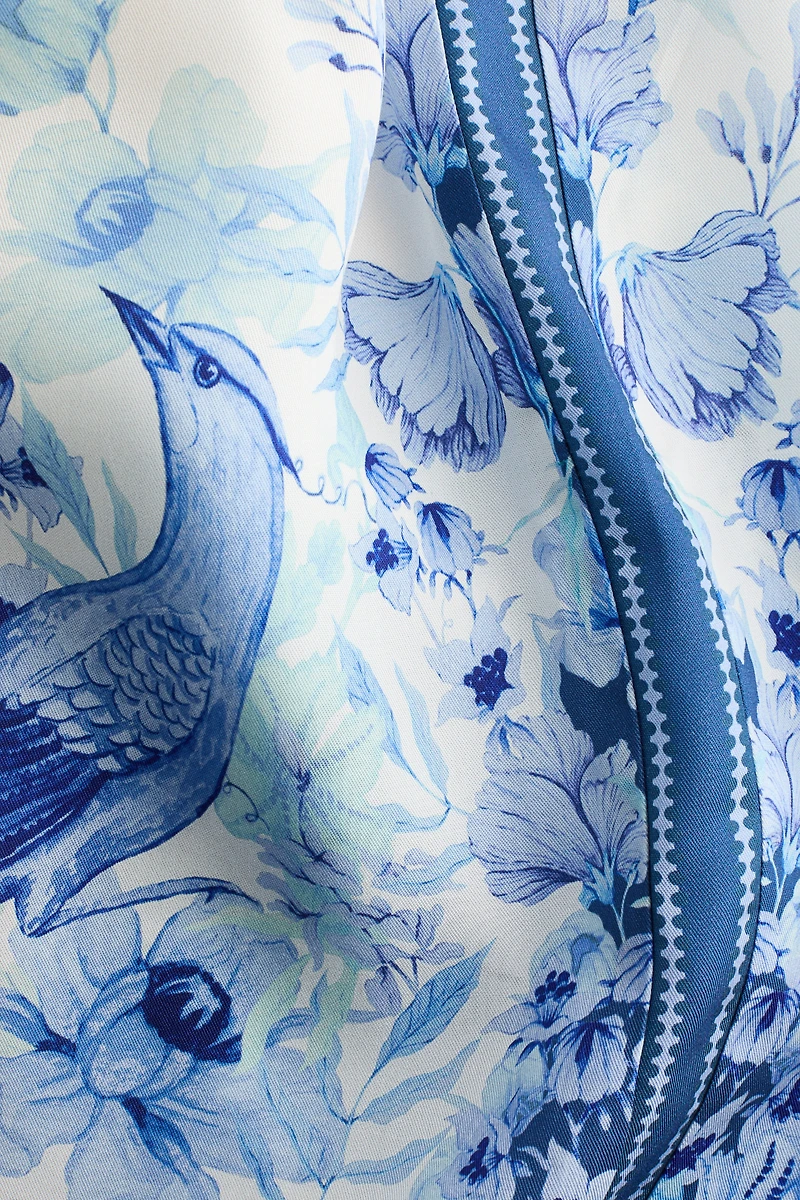 Printed Lyocell Pants