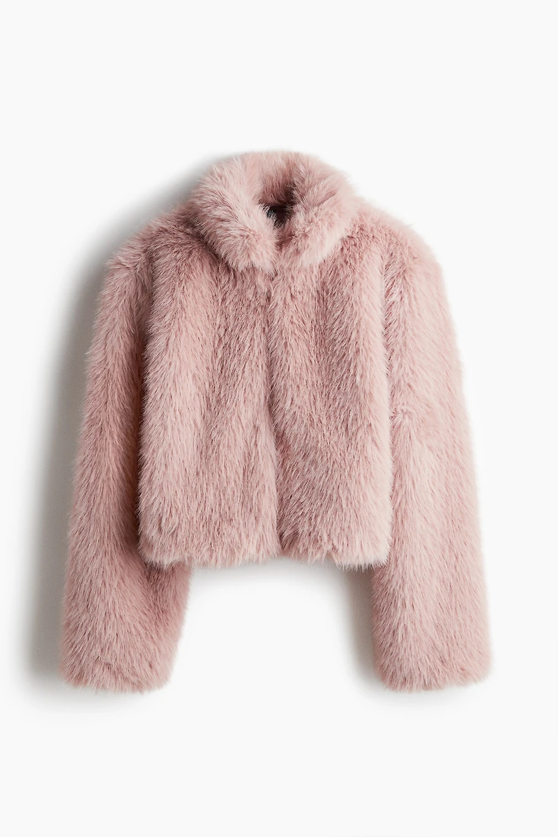 Cropped Fluffy Jacket