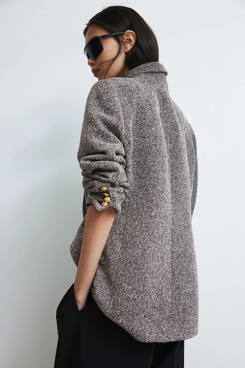 Blazer en tissu texturé