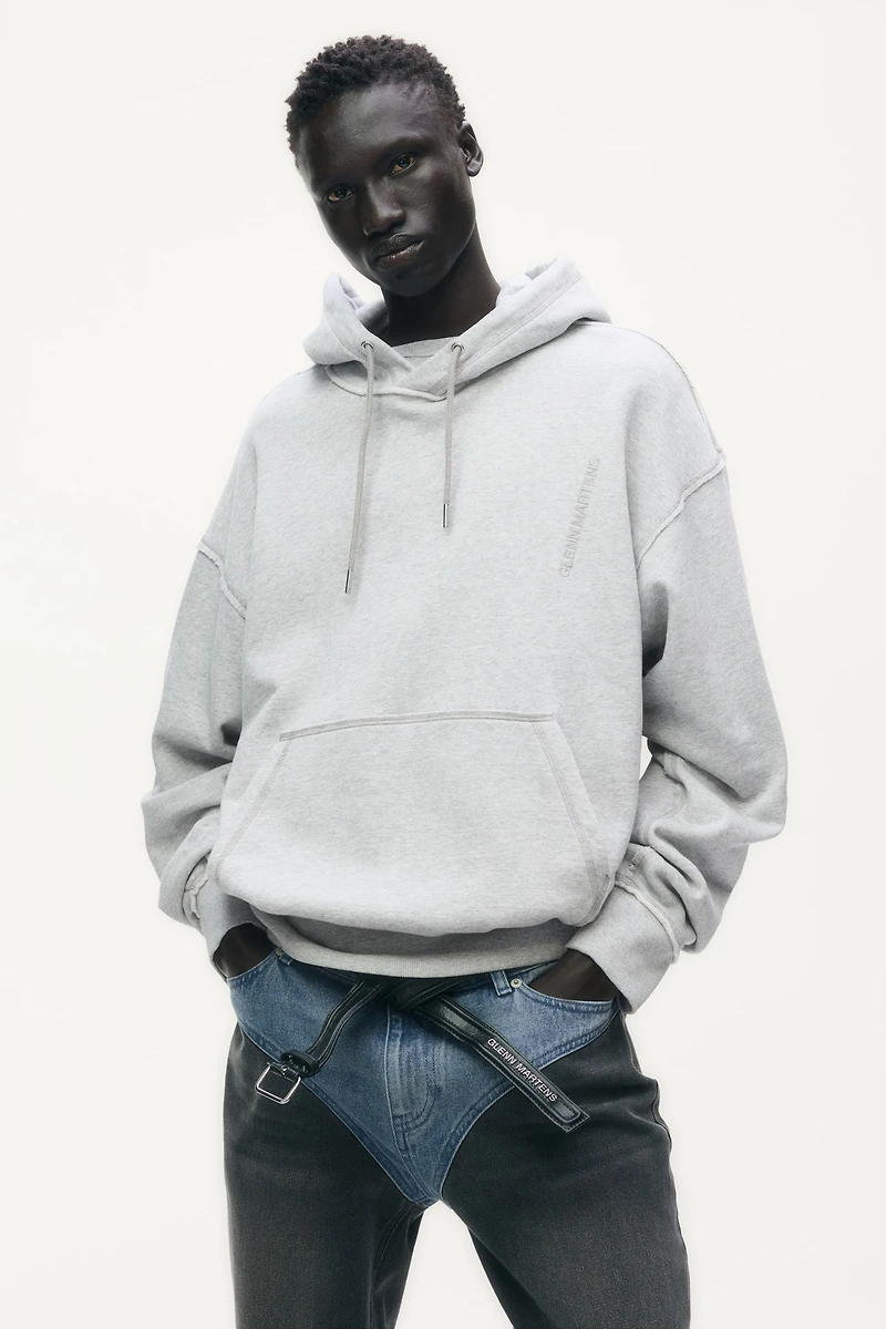 Embroidered-Detail Hoodie