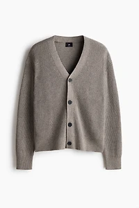 Relaxed-Fit Rib-Knit Cardigan