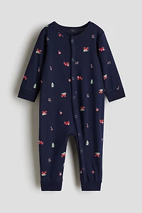 Patterned Pajama Jumpsuit